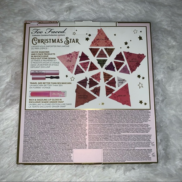 too faced NIB christmas star face palette - Picture 2 of 5